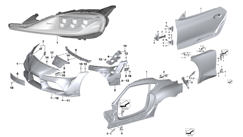 Illustration for article titled 2019 Toyota Supra: Pretty Much The Whole Car From Some Leaked Parts Diagrams